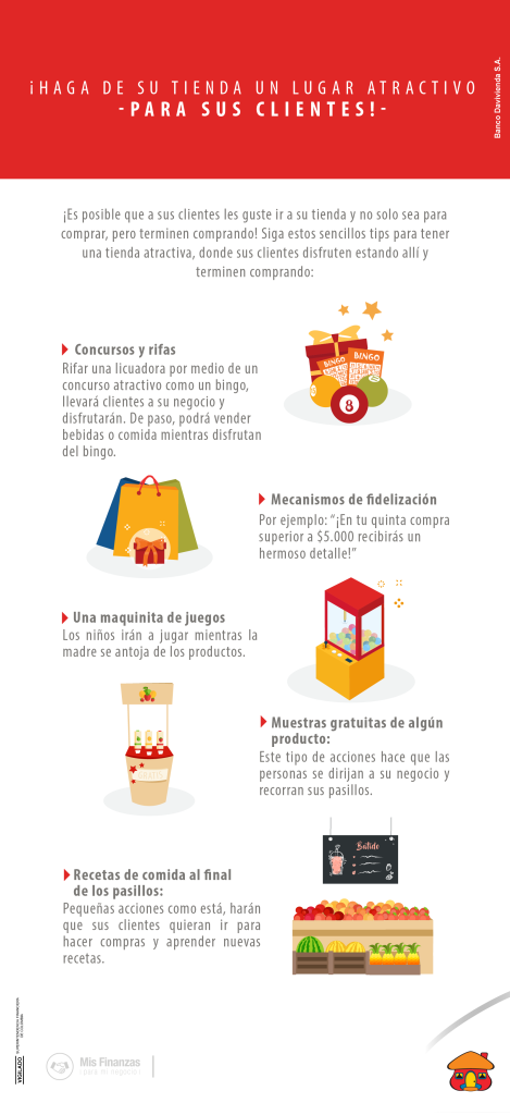 ¡Haga de su tienda un lugar atractivo para sus clientes!
