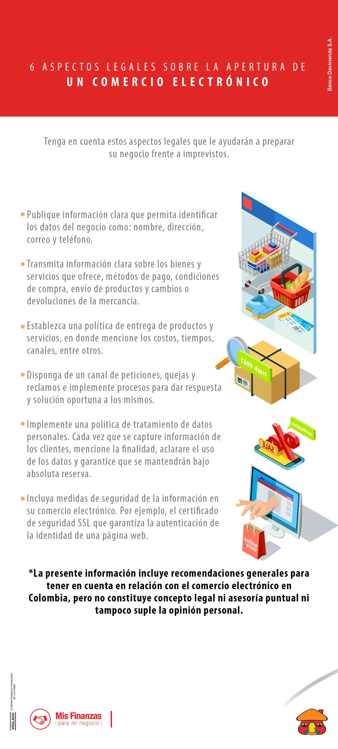 6 aspectos legales sobre la apertura de un comercio electrónico.